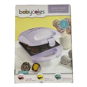 Babycakes Mini Nonstick Cake Pop‎ Maker Makes 9 Cake Pops